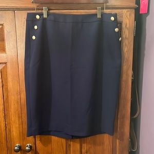 The limited navy sailor pencil skirt 14